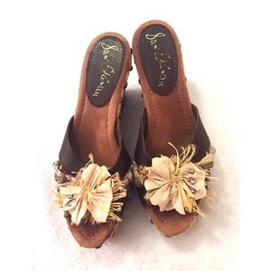 💌 4 for $19 Sam Edelman Brown Raffia Espadrille